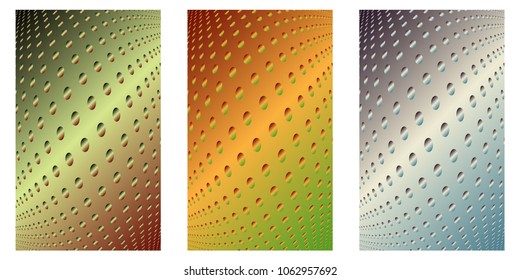 Abstract background. Minimalistic cover design templates. Set of layouts for covers of books, phones,albums, notebooks, reports, magazines. Line halftone gradient effect. Geometric mock-up texture