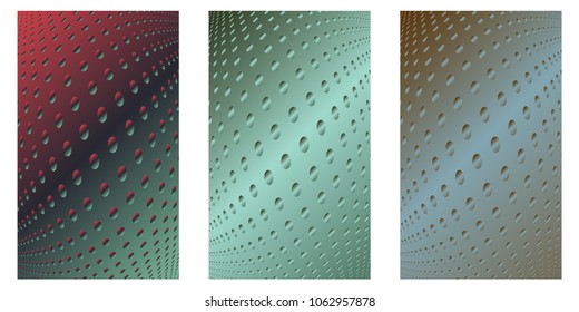 Abstract background. Minimalistic cover design templates. Set of layouts for covers of books, phones,albums, notebooks, reports, magazines. Line halftone gradient effect. Geometric mock-up texture