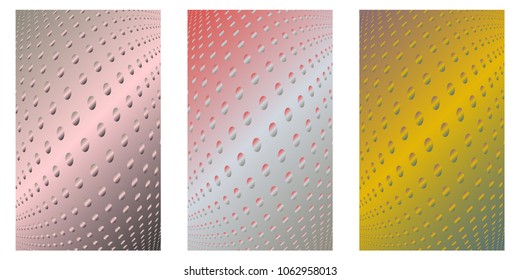 Abstract background. Minimalistic cover design templates. Set of layouts for covers of books, phones,albums, notebooks, reports, magazines. Line halftone gradient effect. Geometric mock-up texture