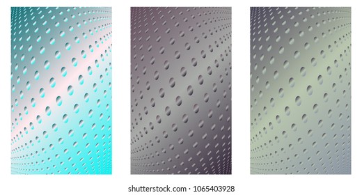Abstract background. Minimalistic cover design templates. Set of layouts for covers of books, phones,albums, notebooks, reports, magazines. Line halftone gradient effect. Geometric mock-up texture