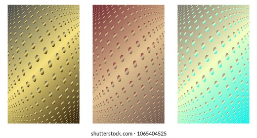 Abstract background. Minimalistic cover design templates. Set of layouts for covers of books, phones,albums, notebooks, reports, magazines. Line halftone gradient effect. Geometric mock-up texture