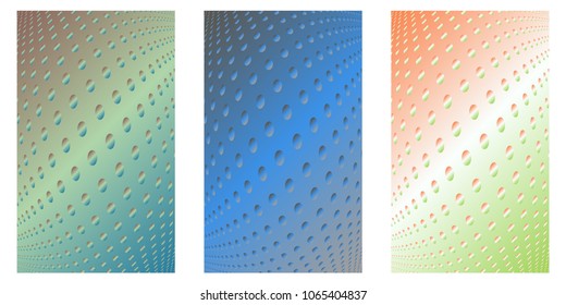 Abstract background. Minimalistic cover design templates. Set of layouts for covers of books, phones,albums, notebooks, reports, magazines. Line halftone gradient effect. Geometric mock-up texture