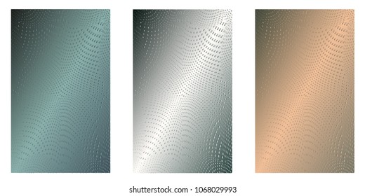 Abstract background. Minimalistic cover design templates. Set of layouts for covers of books, phones,albums, notebooks, reports, magazines. Line halftone gradient effect. Geometric mock-up texture