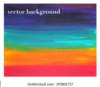 Abstract background with mixed colors. Acrylic paint. Artistic vector colors for your design.