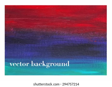 Abstract background with mixed colors. Acrylic paint. Artistic vector colors for your design.