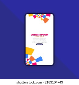 Abstract Background for Mobile Landing Page