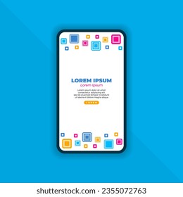 Abstract Background for Mobile Landing Page