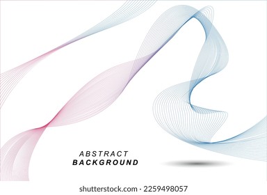 Abstract background of modern 3d gradient curves.