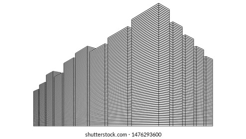 abstract background modern architectural scenery lines