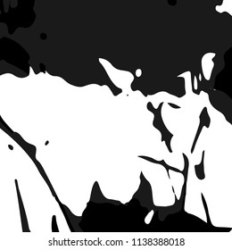 Abstract Background. Modern Black and White Backround for Poster, Cards. Halftone Vector Texture for your Design. 
