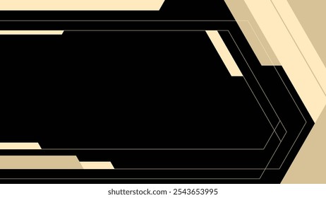 Fondo abstracto Marco geométrico en blanco moderno Línea dorada futurista Estilo art deco