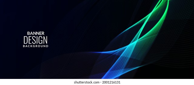 Abstract background modern blue elegant colorful banner background vector