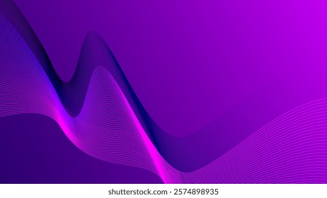 Abstract background modern with blue tones. The background features smooth gradient, flowing wave. Minimal abstract wavy gradient vector background