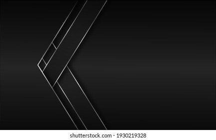 abstract background Modern business card template design in black color