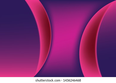 abstract background modern colored curved decor, vector