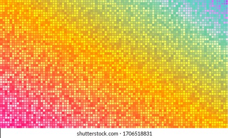 Abstract background with modern colorful vector mosaic design. Colorful gradient mosaic backdrop. Modern geometric texture. Abstract digital technology design. Beautiful vector pattern