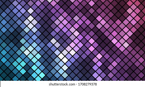 Fondo abstracto con moderno diseño de mosaico vectorial de color. Fondo de mosaico degradado colorido. Textura geométrica moderna. Diseño abstracto de tecnología digital. Precioso patrón vectorial