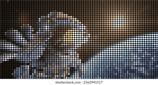 abstract background with modern colors with halftone design used in web banners etc.