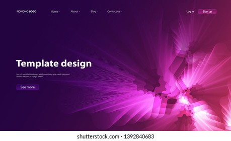 Abstract background modern design. Landing Page. Template for websites or apps.Vector. - Vector