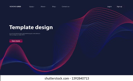 Abstract background modern design. Landing Page. Template for websites or apps.Vector. - Vector