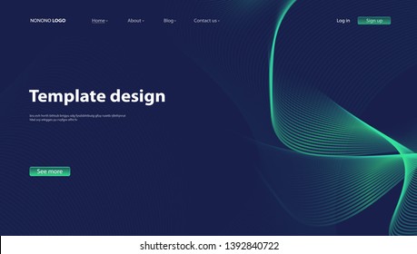 Abstract background modern design. Landing Page. Template for websites or apps.Vector. - Vector