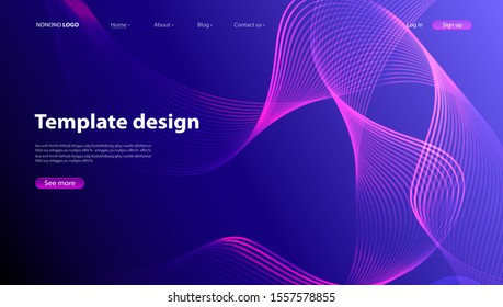 Abstract background modern design. Landing Page. Template for websites or apps.Vector.