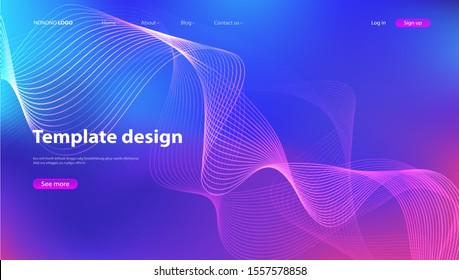 Abstract background modern design. Landing Page. Template for websites or apps.Vector.