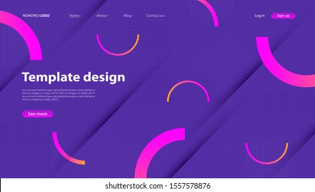 Abstract background modern design. Landing Page. Template for websites or apps.Vector.