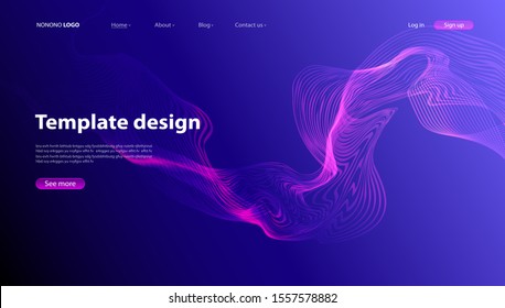 Abstract background modern design. Landing Page. Template for websites or apps.Vector.