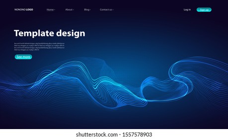 Abstract background modern design. Landing Page. Template for websites or apps.Vector.