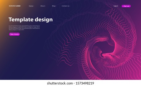 Abstract background modern design. Landing Page. Template for websites or apps.Vector. 
