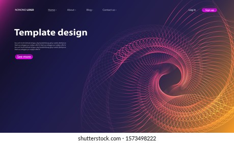Abstract background modern design. Landing Page. Template for websites or apps.Vector. 
