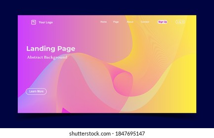 Abstract background modern design. Landing Page. Template for websites or apps.