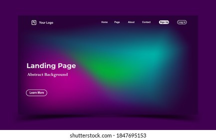 Resumen de diseño moderno de fondo. Landing Page. Plantilla para sitios web o aplicaciones.