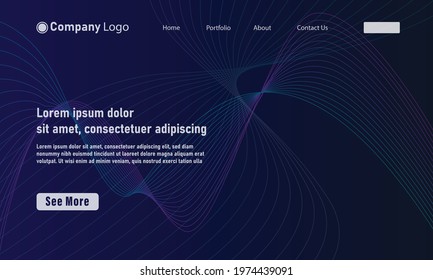 Abstract background modern design. Landing Page. Template for websites or apps.Vector. - Vector