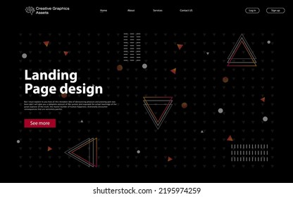 Abstract background modern design. Landing Page. Modern vector illustration concepts for website and mobile website development.