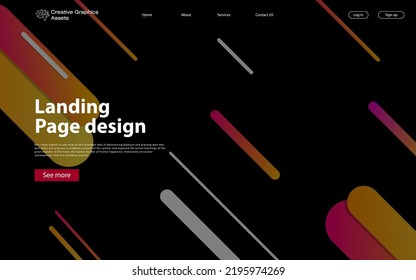 Abstract background modern design. Landing Page. Modern vector illustration concepts for website and mobile website development.