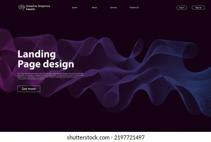 Abstract background modern design. Landing Page. Modern vector illustration concepts for website and mobile website development.