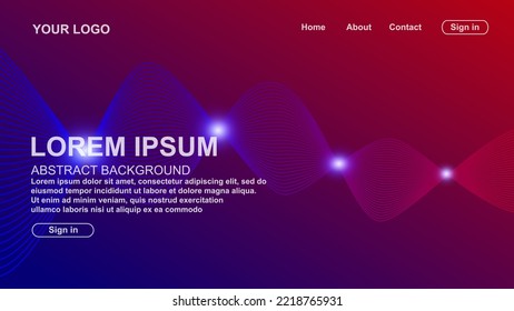 Abstrakter Hintergrund, modernes Design. Landing Page. Vorlage für Websites. Vektorgrafik.