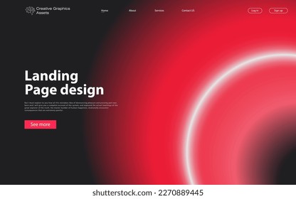 Abstract background modern design. Landing Page. Modern vector illustration concepts for website and mobile website development.