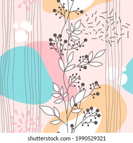 Abstract Background. Modern Design Template In Minimal Style. Stylish Cover For Beauty Presentation, Branding Design. Vector Illustration