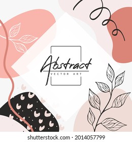Antecedentes abstractos. Plantilla de diseño moderna con un estilo mínimo. Cubierta elegante para presentación de belleza, diseño de marca. Ilustración del vector