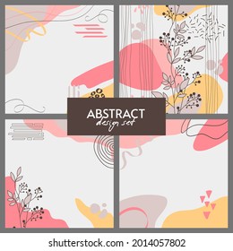 Abstract background. Modern design template in minimal style. Stylish cover for beauty presentation, branding design. Vector illustration