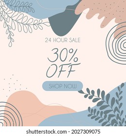Abstract background. Modern design template in minimal style. Stylish cover for beauty presentation, branding design. Vector illustration