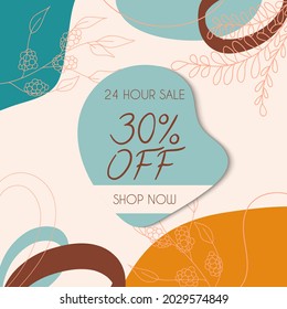 Abstract background. Modern design template in minimal style. Stylish cover for beauty presentation, branding design. Vector illustration