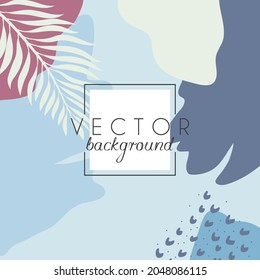 Abstract background. Modern design template in minimal style. Stylish cover for beauty presentation, branding design. Vector illustration