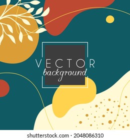 Abstract background. Modern design template in minimal style. Stylish cover for beauty presentation, branding design. Vector illustration