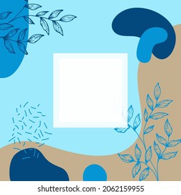 Abstract background. Modern design template in minimal style. Stylish cover for beauty presentation, branding design. Vector illustration