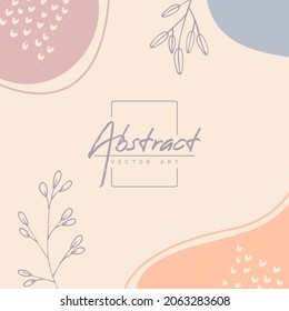 Abstract background. Modern design template in minimal style. Stylish cover for beauty presentation, branding design. Vector illustration