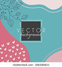 Antecedentes abstractos. Plantilla de diseño moderna con un estilo mínimo. Cubierta elegante para presentación de belleza, diseño de marca. Ilustración del vector